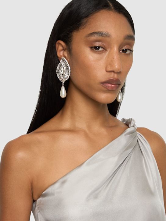Luisaviaroma Orecchini Crystal Shell Con Perle D’imitazione