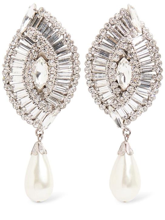 Luisaviaroma Orecchini Crystal Shell con perle d’imitazione