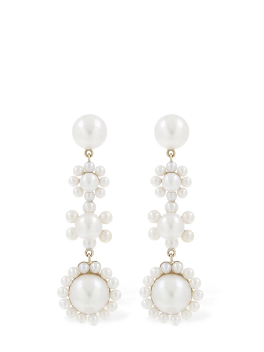 Luisaviaroma Orecchini Fleur Jeanne in oro 14kt / perle
