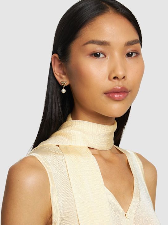 Luisaviaroma Orecchini Gancio Con Perle D’imitazione