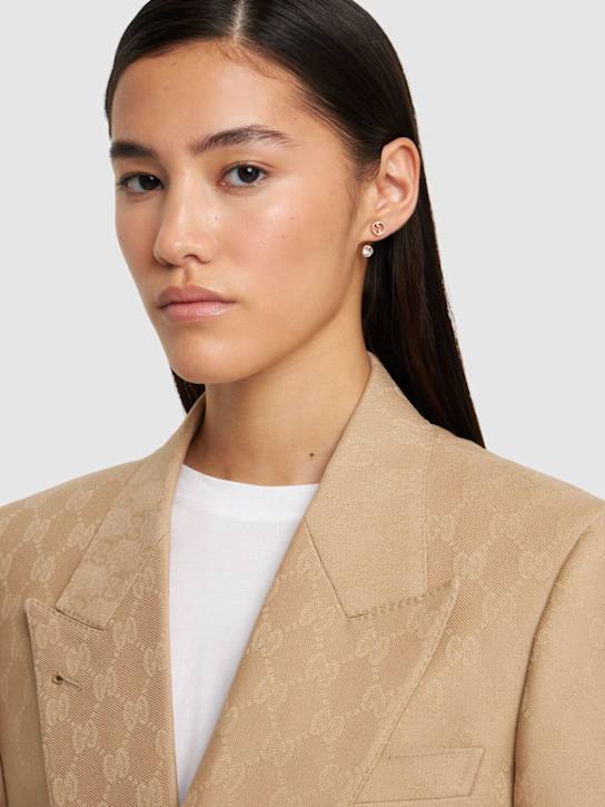 Luisaviaroma Orecchini Gucci Blondie In Ottone Con Decorazioni