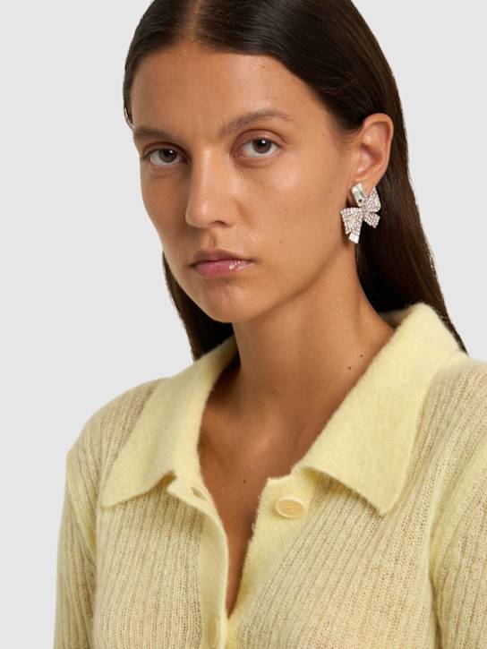 Luisaviaroma Orecchini Piccoli A Fiocco Con Cristalli
