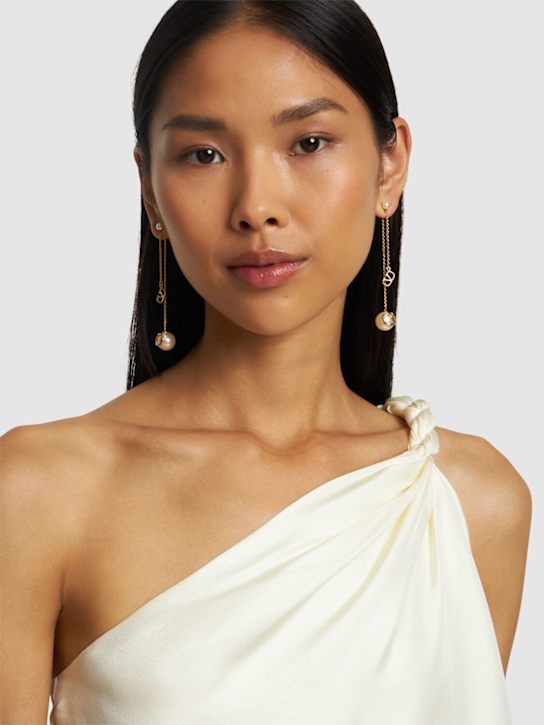 Luisaviaroma Orecchini Vlogo Con Perle D’imitazione