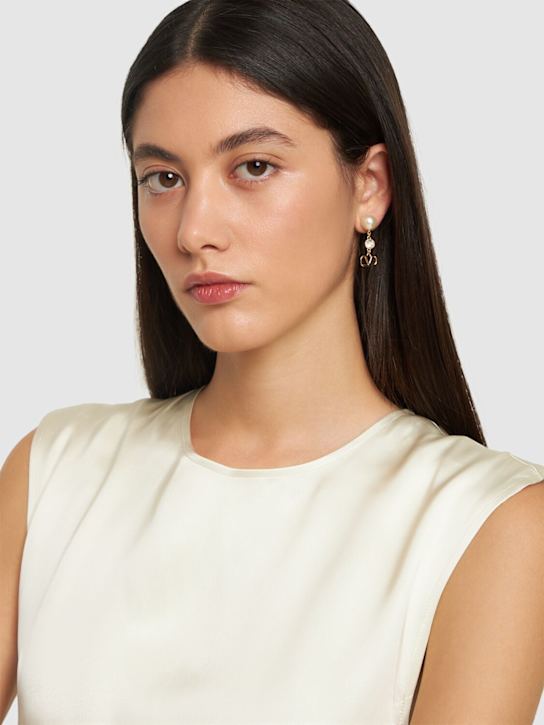 Luisaviaroma Orecchini Vlogo Con Perle D’imitazione