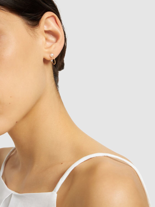 Luisaviaroma Orecchino A Cerchio Petite Claudia Con Perla