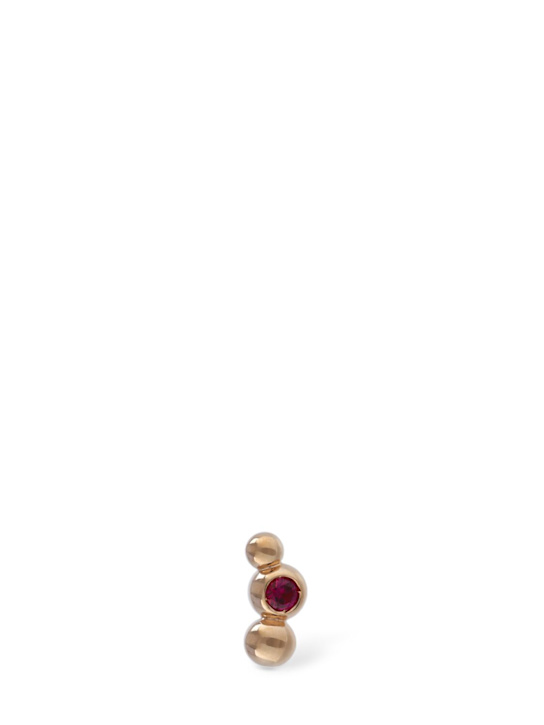 Luisaviaroma Orecchino Bollicine in oro rosa 9kt / rubino