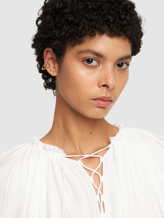 Luisaviaroma Orecchino Initial In Vermeil E Argento