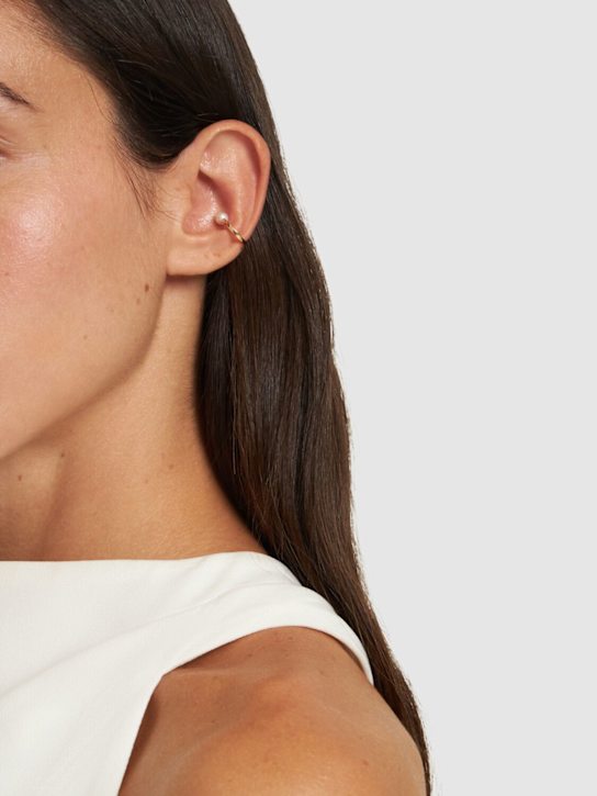 Luisaviaroma Orecchino Singolo Aperto Emma Deux 14 Kt Con Perle
