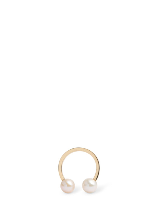 Luisaviaroma Orecchino singolo aperto Emma Deux 14 kt con perle