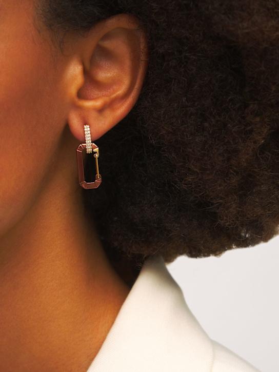 Luisaviaroma Orecchino Singolo Chiara In Oro 18kt E Diamanti