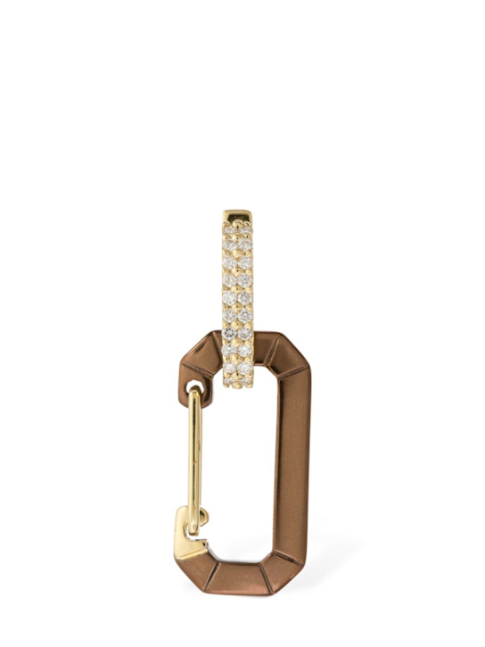 Luisaviaroma Orecchino singolo Chiara in oro 18kt e diamanti