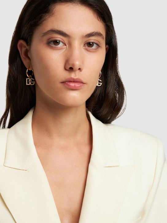 Luisaviaroma Orecchino Singolo Con Charm DG Di Cristalli