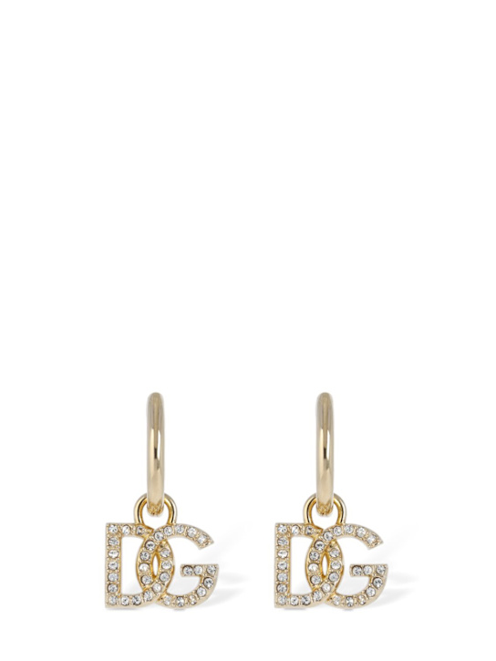 Luisaviaroma Orecchino singolo con charm DG di cristalli