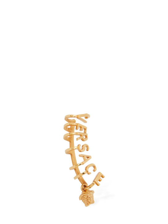 Luisaviaroma Orecchino Singolo Con Medusa E Lettering