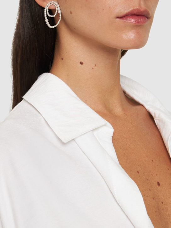 Luisaviaroma Orecchino Singolo Embrassée 14kt Con Perle