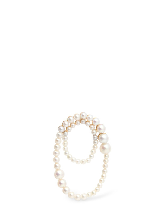 Luisaviaroma Orecchino singolo Embrassée 14kt con perle