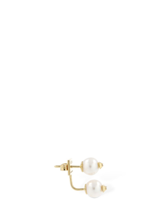 Luisaviaroma Orecchino Singolo In Oro 18kt Con Perle