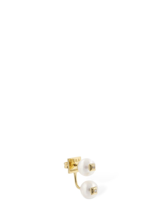 Luisaviaroma Orecchino singolo in oro 18kt con perle