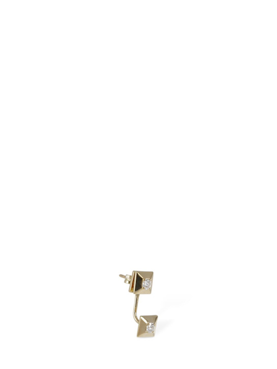 Luisaviaroma Orecchino Singolo In Oro 18kt / Diamanti