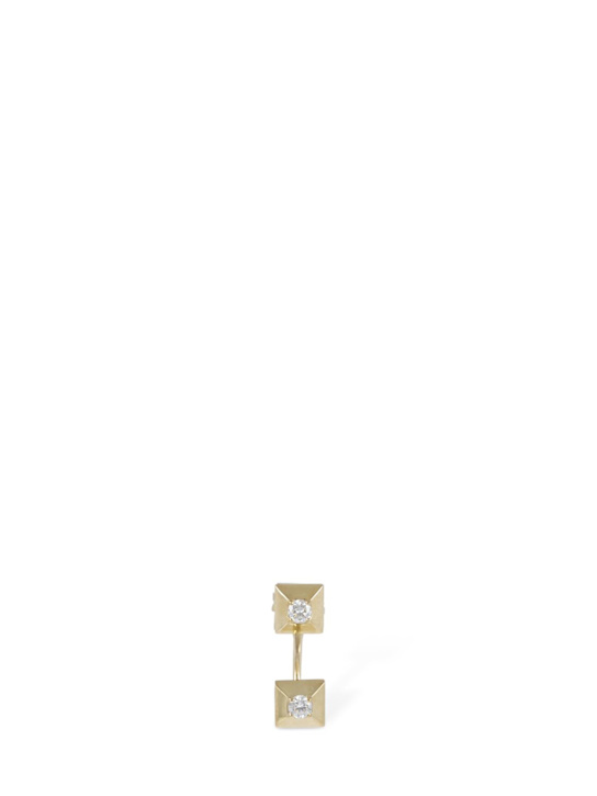 Luisaviaroma Orecchino singolo in oro 18kt / diamanti