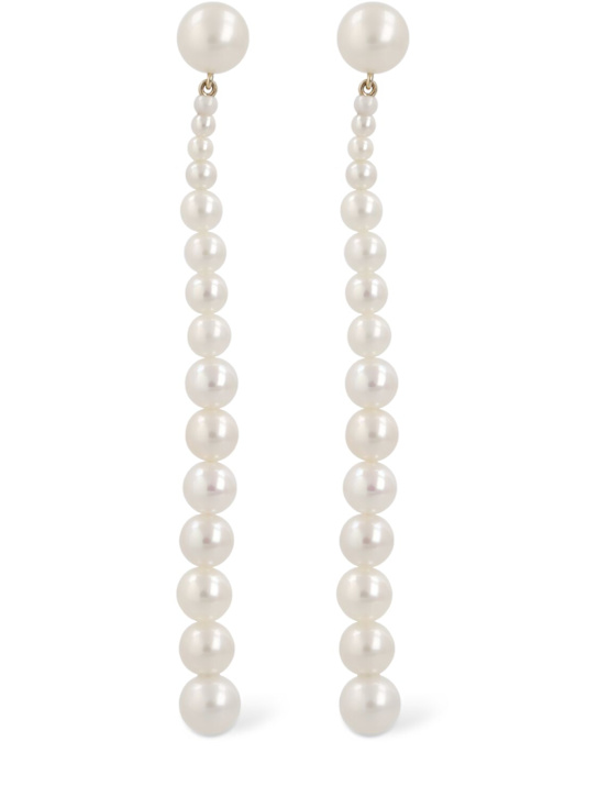 Luisaviaroma Orecchino singolo Piazza in oro 14kt / perle