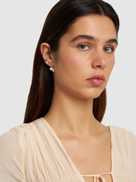 Luisaviaroma Orecchino Singolo Stellari In Oro 14kt Con Perle