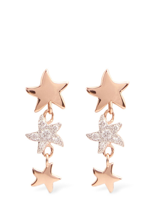 Luisaviaroma Orecchino singolo Stellina in oro 9kt con diamanti