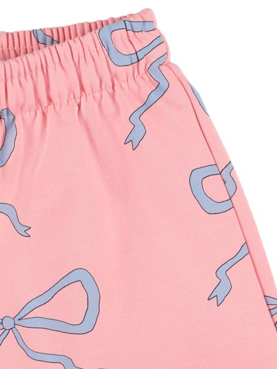 Luisaviaroma Pantaloni Bow In Felpa Di Misto Cotone Stampato