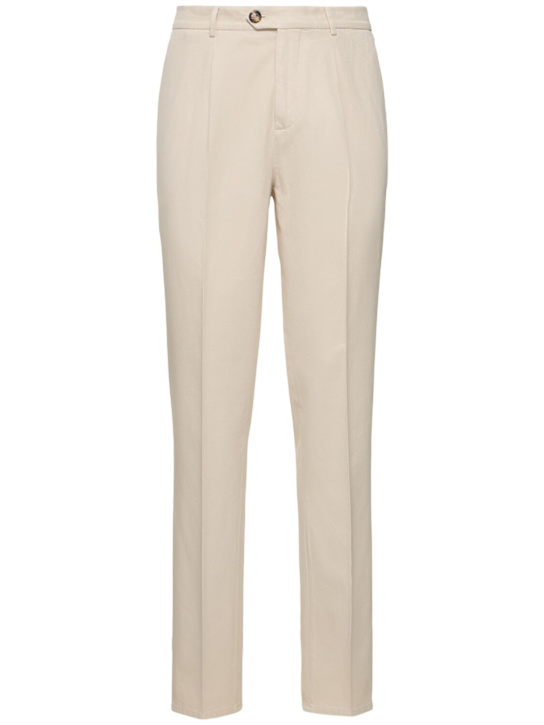 Luisaviaroma Pantaloni dritti in gabardina di cotone