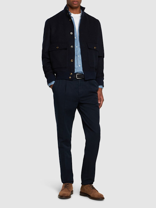 Luisaviaroma Pantaloni Dritti In Gabardina Di Cotone