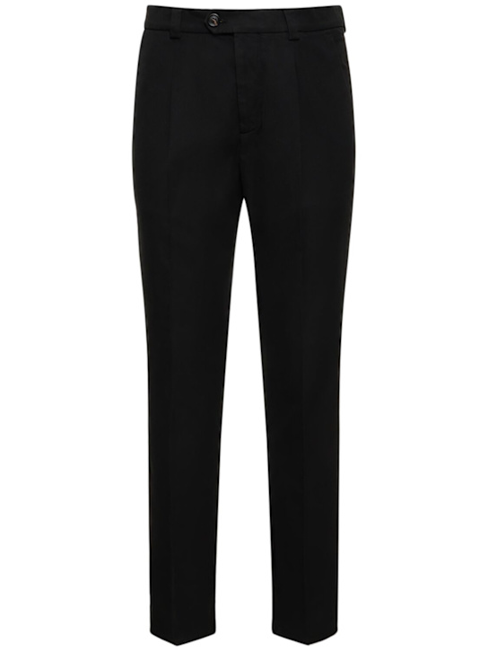 Luisaviaroma Pantaloni dritti in gabardina di cotone