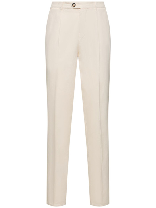 Luisaviaroma Pantaloni dritti in gabardina di cotone