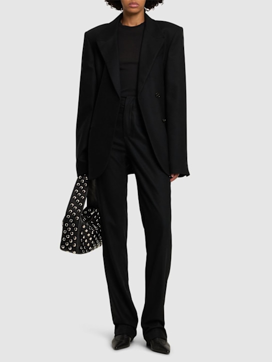 Luisaviaroma Pantaloni Dritti Morrison In Lana Stretch