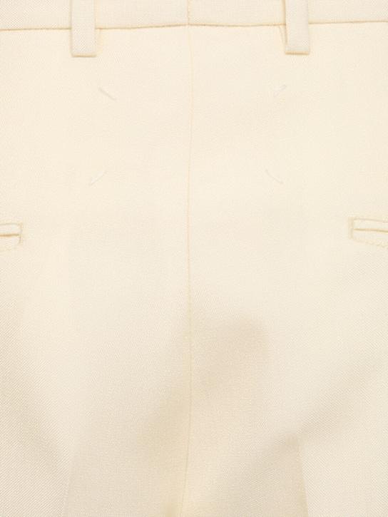 Luisaviaroma Pantaloni Dritti Vita Alta In Mohair E Seta