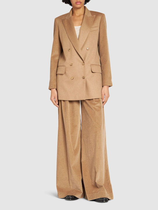 Luisaviaroma Pantaloni Gamba Larga Gilly In Millerighe