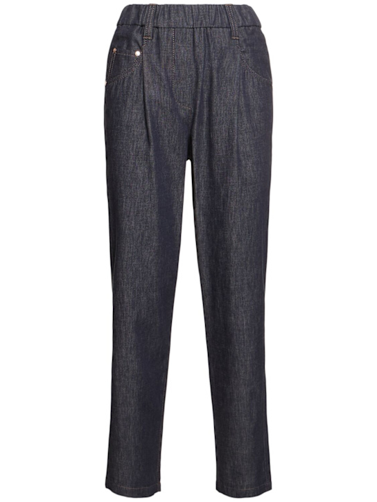 Luisaviaroma Pantaloni in denim con girovita elasticizzato