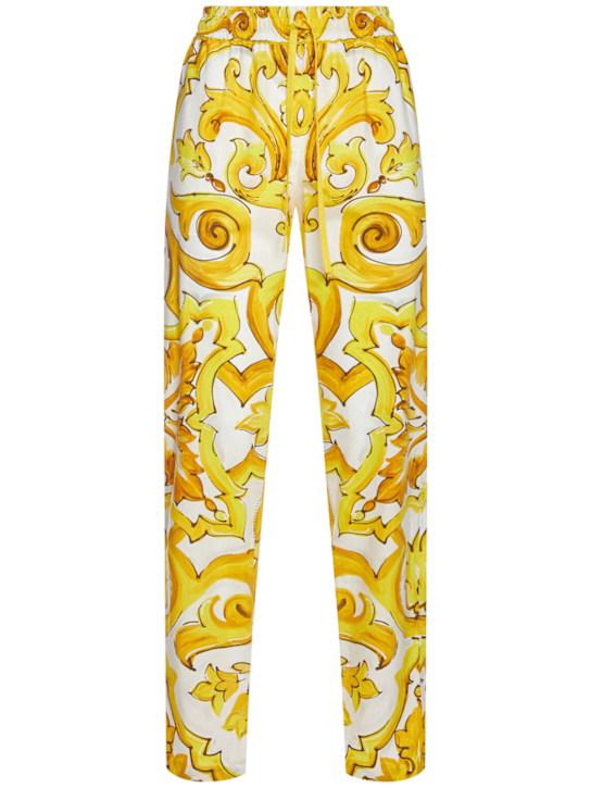 Luisaviaroma Pantaloni larghi stampati vita elasticizzata