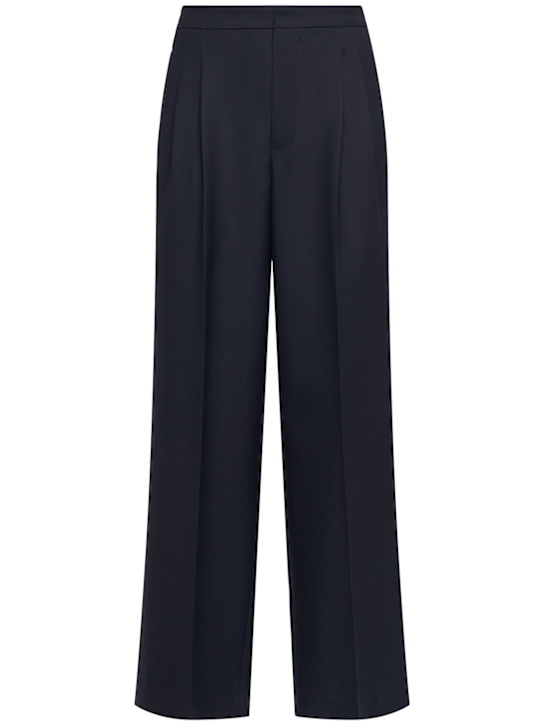 Luisaviaroma Pantaloni oversize in gabardina di lana