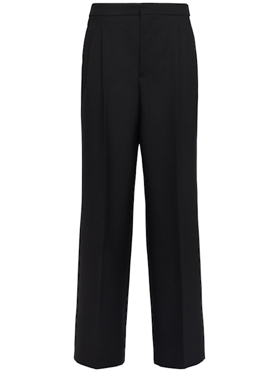 Luisaviaroma Pantaloni oversize in gabardina di lana
