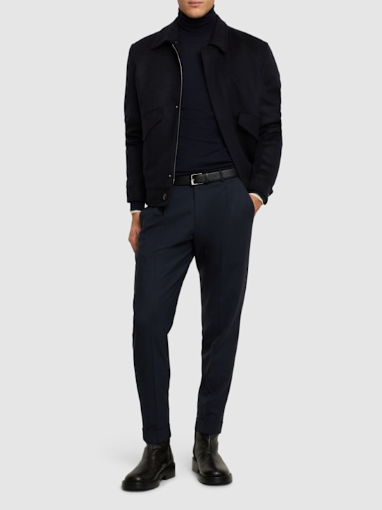 Luisaviaroma Pantaloni Rebel In Lana Stretch Plissé