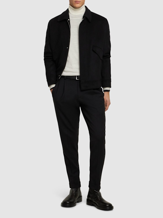 Luisaviaroma Pantaloni Rebel In Lana Stretch Plissé