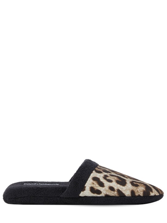 Luisaviaroma Pantofole Leopardo in spugna di cotone