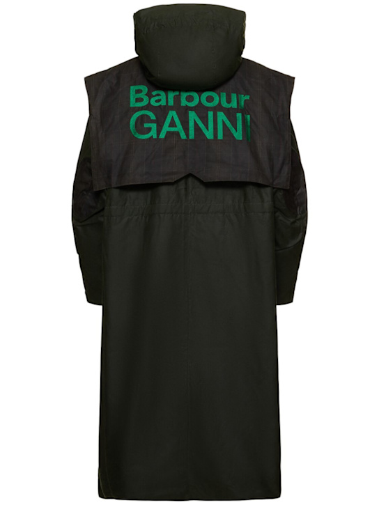 Luisaviaroma Parka Cerato Barbour X Ganni Con Cappuccio