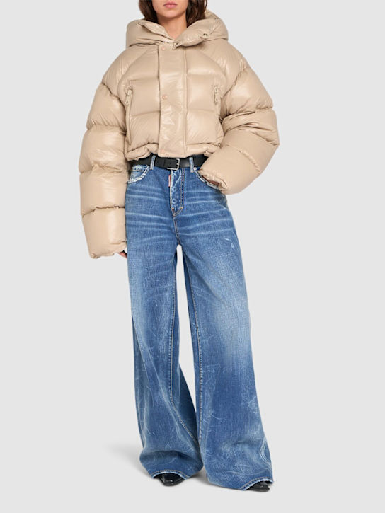 Luisaviaroma Piumino Cropped Puffer Kaban Con Cappuccio