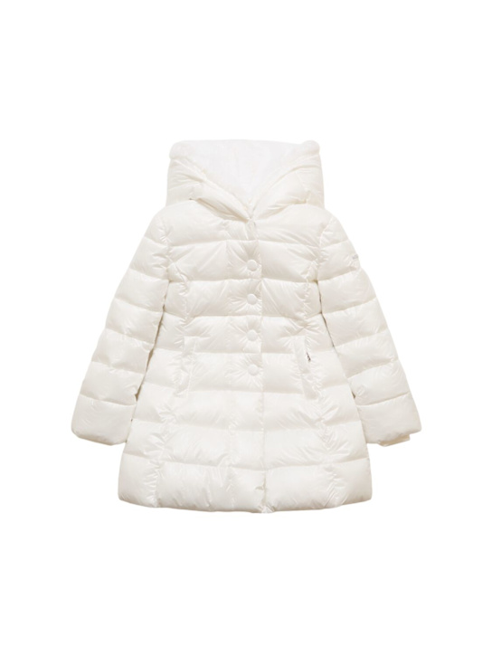 Luisaviaroma Piumino in poly e pelliccia sintetica / cappuccio