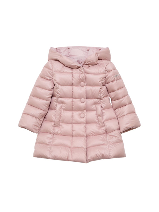 Luisaviaroma Piumino in poly e pelliccia sintetica / cappuccio