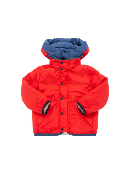 Luisaviaroma Piumino In Teddy E Tessuto Techno Con Zip