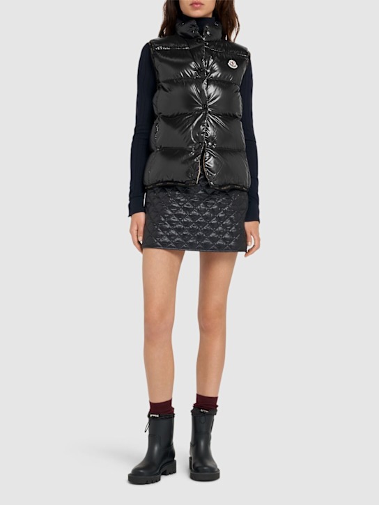 Luisaviaroma Piumino Smanicato Badia In Nylon Laqué