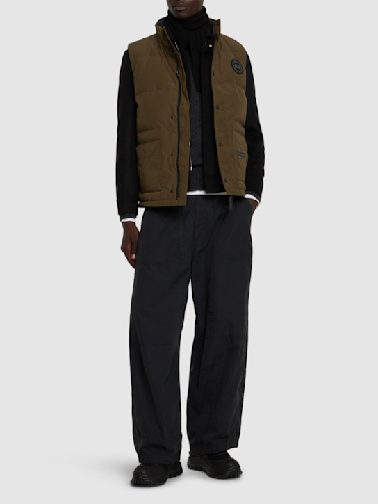 Luisaviaroma Piumino Smanicato Freestyle Crew In Misto Cotone