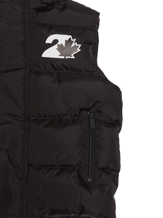 Luisaviaroma Piumino Smanicato In Nylon Con Cappuccio